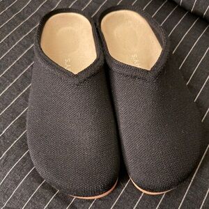 Rothy's Black Knit Slip-On Clogs